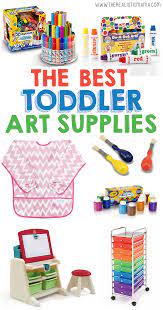 16 Best Art Supplies For Toddlers The Realistic Mama Toddler Art Supplies Toddler Art Art Supplies