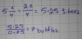 1 l = 1kg of water = 0.001 cubic m = 0.264172052 us gallons = 1.05668821 us quarts. 5 1 4 Litres Of Water Is To Be Stored In 3 4 Litre Bottles How Many Bottles Do We Need Brainly In