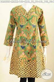 Maybe you would like to learn more about one of these? Baju Batik Wanita Terusan Dress Batik Model Kerah V Motif Terkini Proses Printing Cocok Untuk Seragam Kerja Dan Busana Kondangan Tampil Menawan Dr6822p L Toko Batik Online 2021
