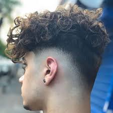 Best Perm Hairstyles For Men In 2020 Fade Haircut Curly Hair Men Taper Fade Haircut