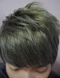 Healthier Way Of Going Blonde Ash Green Hair Short Hair Color Hair Color Asian