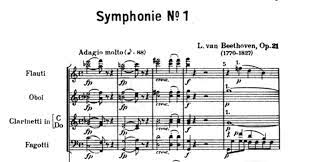 Falls sie eine frage stellen möchten. Sinfonie Nr 1 In C Dur Op 21 Von Ludwig Van Beethoven Michael Schonstein
