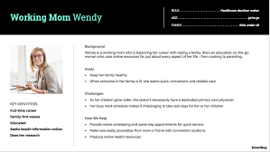 Buyer Persona Working Mom Wendy Buyer Personas Buyer Persona Template Working Moms