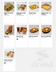 Taco Bell Menu In Atlanta Georgia Usa