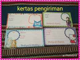 Stiker ini telah kita desain dan cetak sesuai data online shop, sehingga owner pada saat akan mengirim paket. Komo Shop Readystok Kertas Pengiriman Dan Nota Olshop Facebook