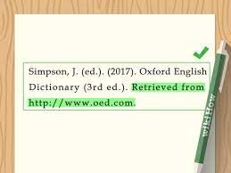 Therefore, this citation, as well as the one for. 4 Ways To Cite A Dictionary In Apa Wikihow