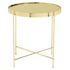 Trinity Modern Gold Side Table By Euro Style Gold Side Table Round Side Table Home Decor