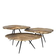Woodbridge 3 piece coffee table set. Eichholtz Coffee Tables Quercus Set Of 3 Wilhelmina Designs