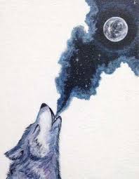 25 Ideas For Painting Watercolor Wolf Watercolor Moon Watercolor Wolf Wolf Sleeve