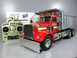 Factory built, they are disassembled and component parts such as the chassis, cab, fenders. Custom Convert Tamiya 1 14 Rc King Hauler Semi Dump Truck Futaba Esc One Of Kind Rc Construction Equipment Rc Trucks For Sale Trucks