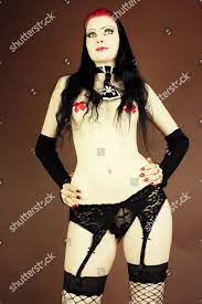 Model Released Woman Gothic Lingerie Standing Editorial Stock Photo - Stock  Image | Shutterstock
