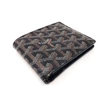Goyard bags are some of the most coveted accessories. Used Goyard Men S Wallet In Black Brown Moppetbrandname