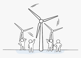 Wind turbine drawing stock illustration. Drawing For Wind Energy Source Hd Png Download Kindpng