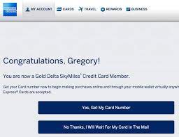You can get a link from amex with. Which Credit Cards Issue An Instant Card Number After Approval