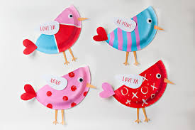 Paper Plate Bird Crafts For Kids Paper Plate Bird Valentines Preschool Valentine Crafts Crafts Paper Plate Crafts