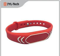 13.56MHz Water Park Smart Adjustable RFID Silicone Bracelet NFC Silicone  Wristband for Access Control