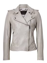Banana Republic Womens Leather Moto Jacket Light Gray Grey Leather Jacket Leather Moto Jacket Womens Leather Moto Jacket