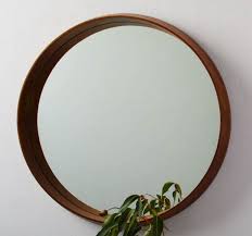 Eucalyptus Wood Frame Ledge Round Wall Mirror Round Wood Mirror Round Wall Mirror Circle Mirror