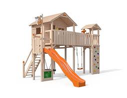 ➤ machen sie ihren garten zum spielplatz und bereiten sie ihren kleinen eine große freude! Ponticulus Xxl Spielturmvon Isidor Baumhaus Mit Rutsche Schaukel Kletterwand Nestschaukel Maltafel Und Grosser Kletterwand Auf 2 00 Meter Podesthohe Orange Kaufen Gartengo De