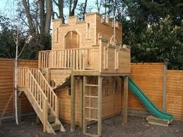 Wooden dollhouses, fairy houses and wooden treehouse toys from bella luna toys. Zen Seeker S Castle Playhouse Page Castle Playhouse Play Houses Build A Playhouse