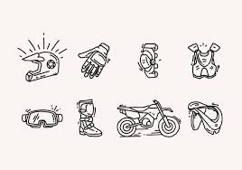 Bike Helmet Clipart Black And White Hand Drawn Dirt Bike Icons Bike Drawing Dirt Bike Tattoo Bike Icon