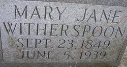 Then, in 2006, news of their divorce broke. Mary Jane Witherspoon Ballou 1849 1939 Find A Grave Memorial