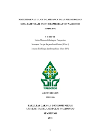 Maybe you would like to learn more about one of these? Top Pdf Materi Dakwah Islam Dalam Panca Dasar Persaudaraan Setia Hati Terate Psht Di Komisariat Uin Walisongo Semarang 123dok Com