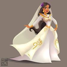 Princess Jasmine In Her New And Beautiful Wedding Dress Disney Princess Fashion Disney Jasmine Disney Princess Jasmine