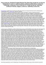 Maybe you would like to learn more about one of these? Free Livescore Finished Soccer Outcomes Yesterday And Live Football Rating For Free On By Chaseswim1974 Issuu