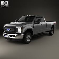 3d Model Of Ford F 250 Super Duty Super Cab Xlt 2015 Ford Plastic Model Kits Cars Ford Trucks
