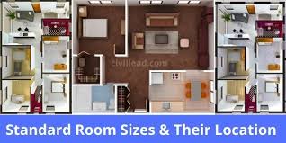 Also, information that you need in order to prepare the room. Standard Room Sizes Their Location In Residential Building Civil Lead