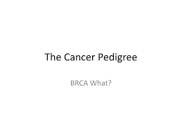 Ppt The Cancer Pedigree Powerpoint Presentation Free