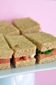 If it's a tea party, your menu should consist of dainty finger sandwiches, sweets and pastries. Baby Hummus Sandwiches For A Virtual Baby Shower Easy Recipes For Family Time Seeded At The Table