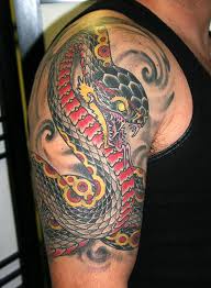 Idée tatouage Serpent japonais - modèle de tattoo #364931