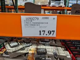 Taylor 3 Piece Thermometer And Timer Set 17 97 Costco Clearance Thermometer Timer Digital Thermometer