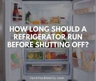 How often should a refrigerator turn on and off?