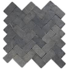 Black And White Mosaic Tile Fireplace Grey Herringbone Stone Mosaic Tile Stone Mosaic Tile Stone Mosaic Fireplace Tile Surround