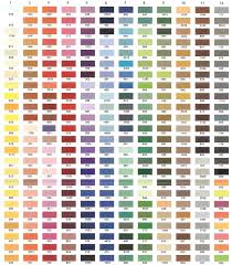 a change of seamery color chart