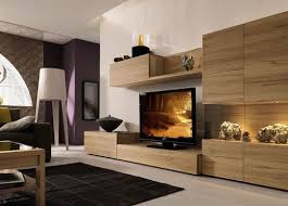 Interior Outstanding Tv Stands Light Brown Oak Wood Furniture Modern Contemporary Livingroom Wall Unit Designs Tv Stand Furniture Living Room Designs