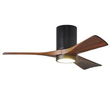 The best ceiling fans with lights add value to your home because these are both beautiful and you can, for example, use a single remote to control two or more fans working in sync while the light 6. Atlas Irene 42 In Led Indoor Outdoor Damp Matte Black Ceiling Fan With Light With Remote Control Wall Control Ir3hlk Bk Wa 42 Hugger Ceiling Fan Ceiling Fan Black Ceiling Fan