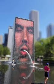 Summer fun at Millennium park in Chicago
