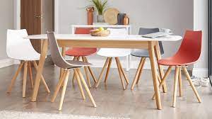 Browse the collection of dining tables and chairs at homebase. Aver Oak And White Extending And Finn Dining Set In 2019 Dining Room Dining Dining Table Chairs Und Plastic Dining Chairs