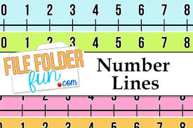 printable number line file folder fun