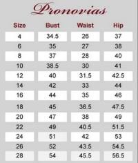 Pronovias Size Chart Uk Pronovias Size Chart_other