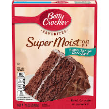 How many calories inbetty crocker supermoist butter recipe yellow cake mix, prepared as directed. Betty Crocker Favorites Supermoist Butter Recipe Chocolate Cake Mix 15 25 Oz Box Cake Mix Meijer Grocery Pharmacy Home More