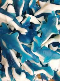 Gummy Sharks Blue Food Gummy Candy Colorful Candy