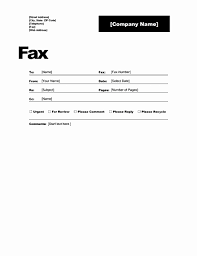 Fax Cover