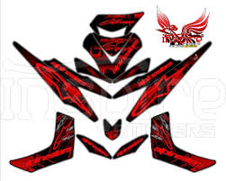 Decal r15 hitam striping modifikasi yamaha r15. Lc V1 Inspire Stickers