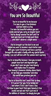You Are So Beautiful You Re So Beautiful To Me Because I Ve Seen In You A True Kindness And Love Held In So Few I Ve Seen The Beautiful Woman You Are Inside And