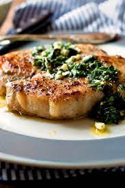 Seared Pork Cutlets With Green Garlic Salsa Verde Recipe Recipe Recipes Cooking Nyt Cooking